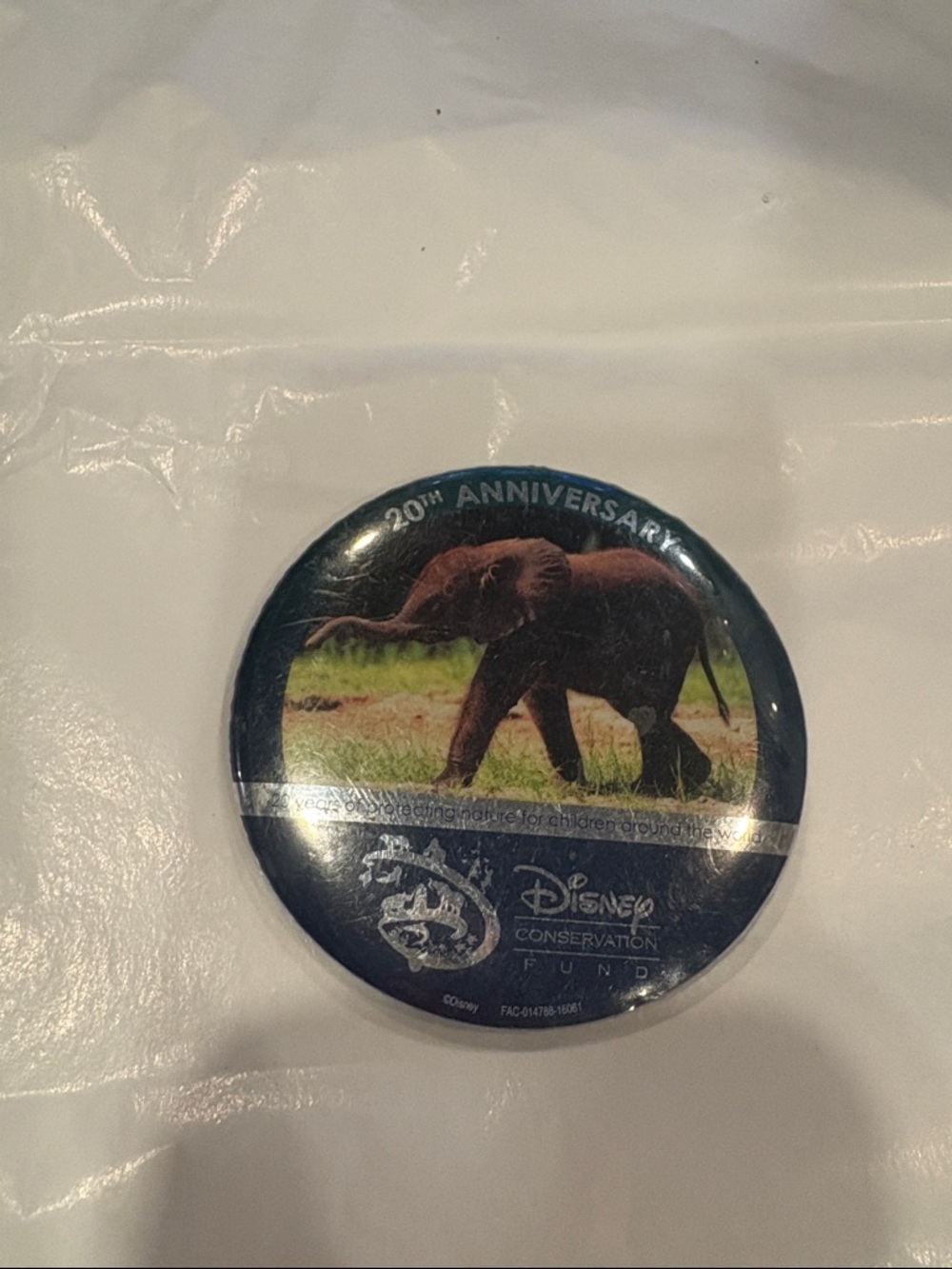 Disney Elephant Anniversary Pin - Black, Brown, Green